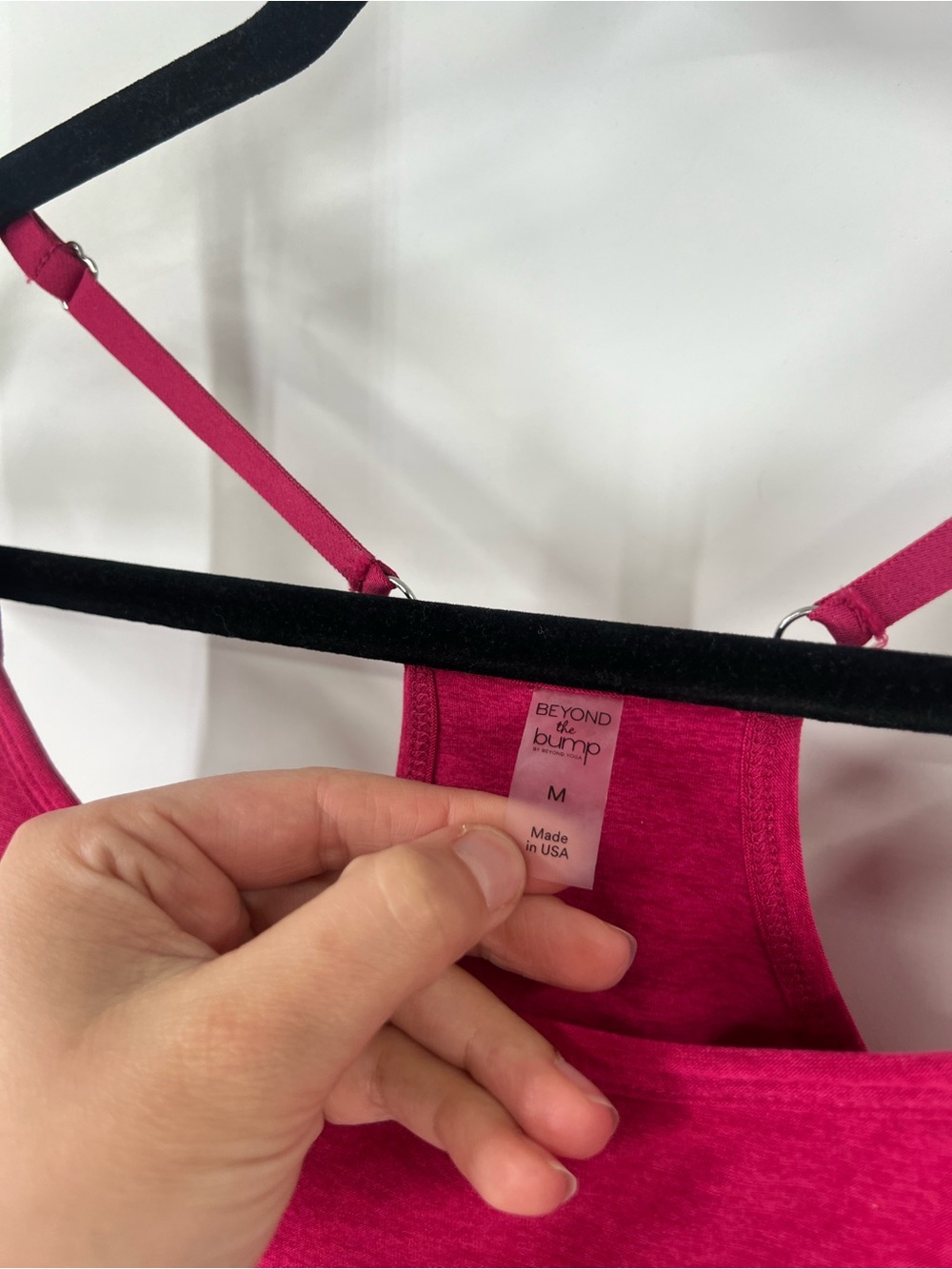 Beyond the Bump Pink Racerback Ruched Top - Picture 3 of 7
